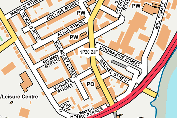 NP20 2JF map - OS OpenMap – Local (Ordnance Survey)