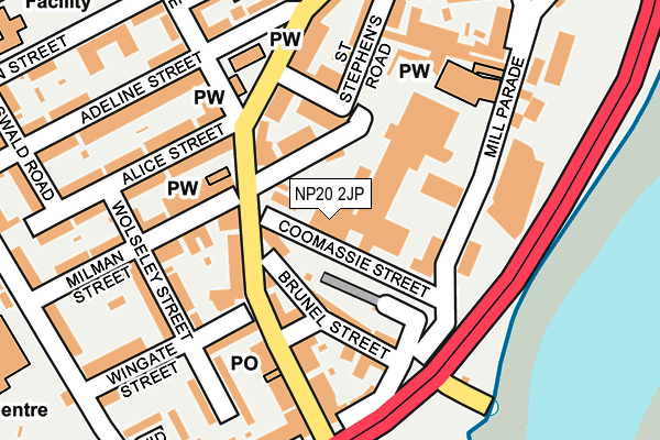 NP20 2JP map - OS OpenMap – Local (Ordnance Survey)