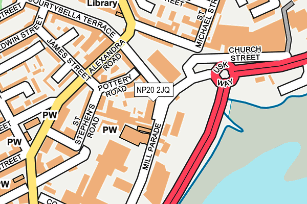 NP20 2JQ map - OS OpenMap – Local (Ordnance Survey)