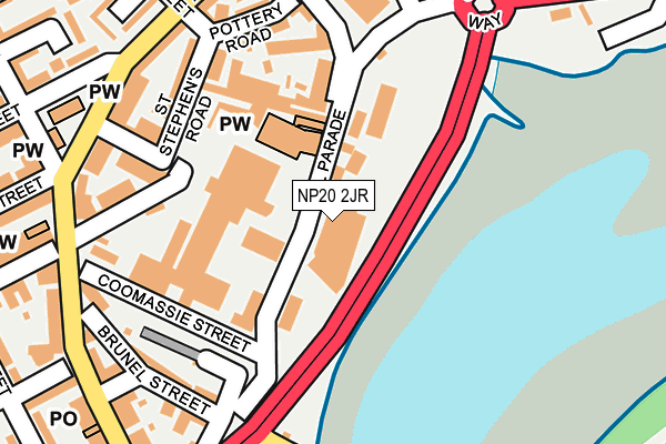 NP20 2JR map - OS OpenMap – Local (Ordnance Survey)
