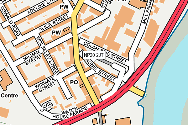 NP20 2JT map - OS OpenMap – Local (Ordnance Survey)