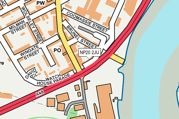 NP20 2JU map - OS OpenMap – Local (Ordnance Survey)