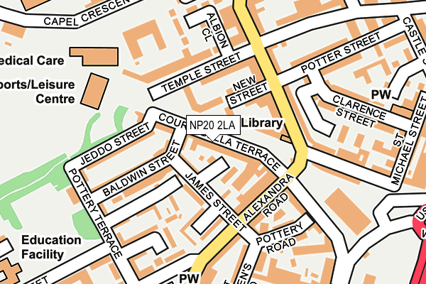 NP20 2LA map - OS OpenMap – Local (Ordnance Survey)