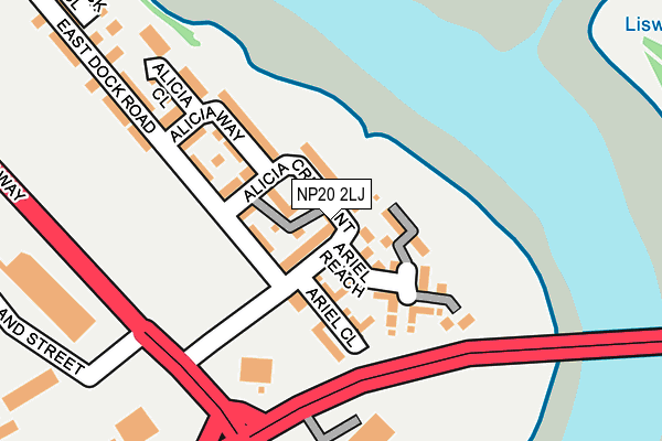 NP20 2LJ map - OS OpenMap – Local (Ordnance Survey)