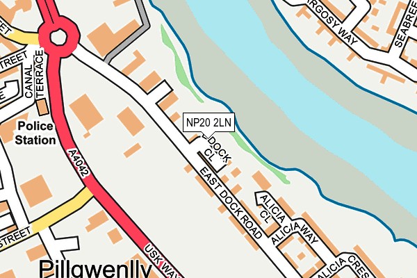 NP20 2LN map - OS OpenMap – Local (Ordnance Survey)