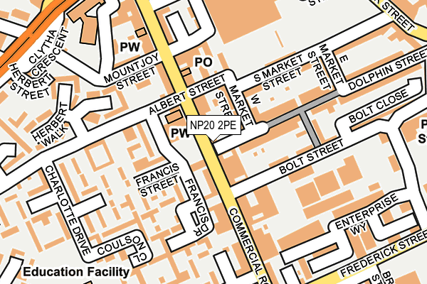 NP20 2PE map - OS OpenMap – Local (Ordnance Survey)