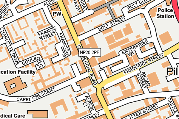 NP20 2PF map - OS OpenMap – Local (Ordnance Survey)