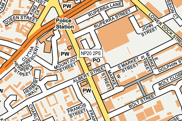 NP20 2PS map - OS OpenMap – Local (Ordnance Survey)