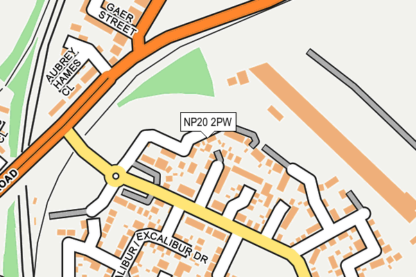 NP20 2PW map - OS OpenMap – Local (Ordnance Survey)