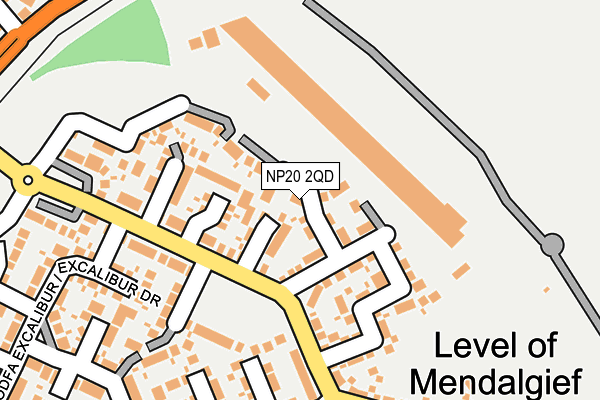 NP20 2QD map - OS OpenMap – Local (Ordnance Survey)