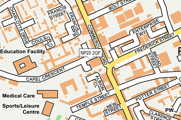 NP20 2QF map - OS OpenMap – Local (Ordnance Survey)