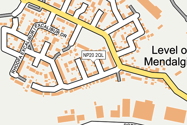 NP20 2QL map - OS OpenMap – Local (Ordnance Survey)