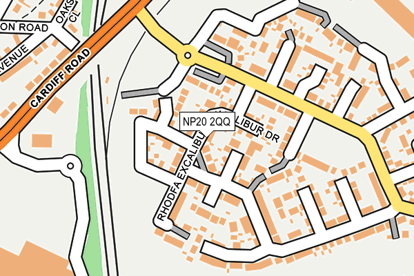 NP20 2QQ map - OS OpenMap – Local (Ordnance Survey)