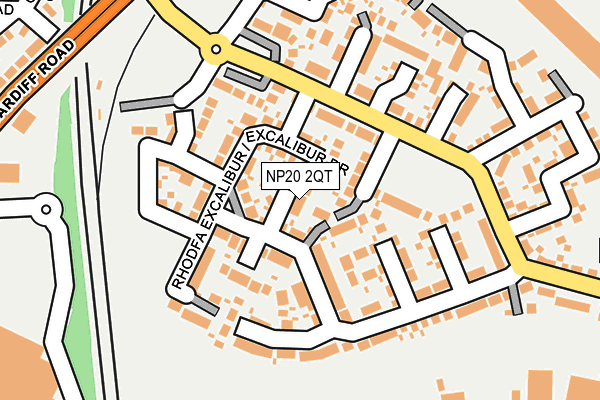 NP20 2QT map - OS OpenMap – Local (Ordnance Survey)