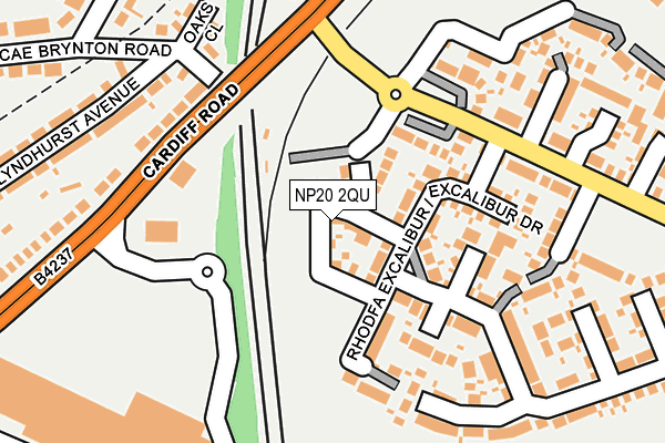 NP20 2QU map - OS OpenMap – Local (Ordnance Survey)