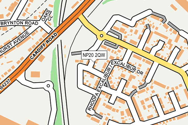 NP20 2QW map - OS OpenMap – Local (Ordnance Survey)