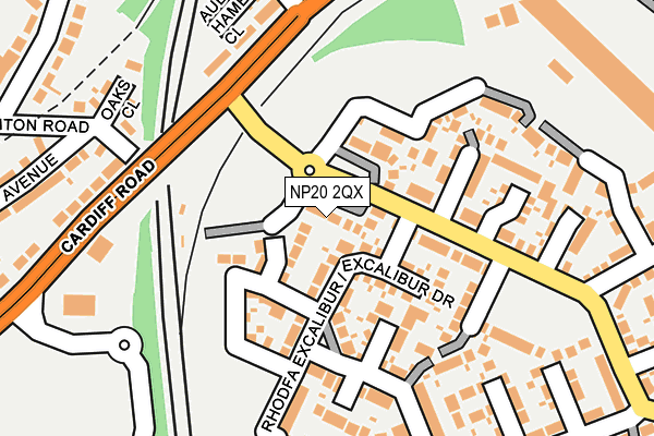 NP20 2QX map - OS OpenMap – Local (Ordnance Survey)