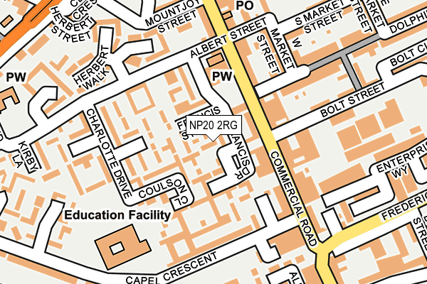 NP20 2RG map - OS OpenMap – Local (Ordnance Survey)