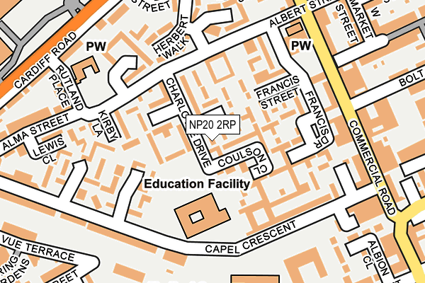 NP20 2RP map - OS OpenMap – Local (Ordnance Survey)
