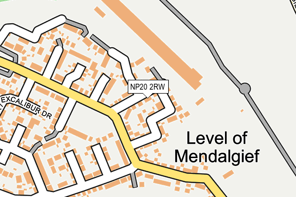 NP20 2RW map - OS OpenMap – Local (Ordnance Survey)
