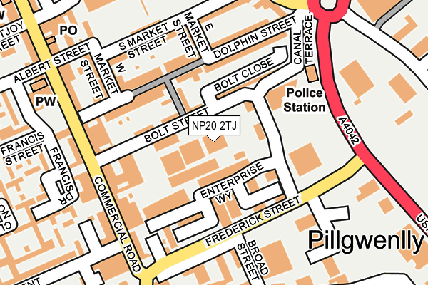 NP20 2TJ map - OS OpenMap – Local (Ordnance Survey)
