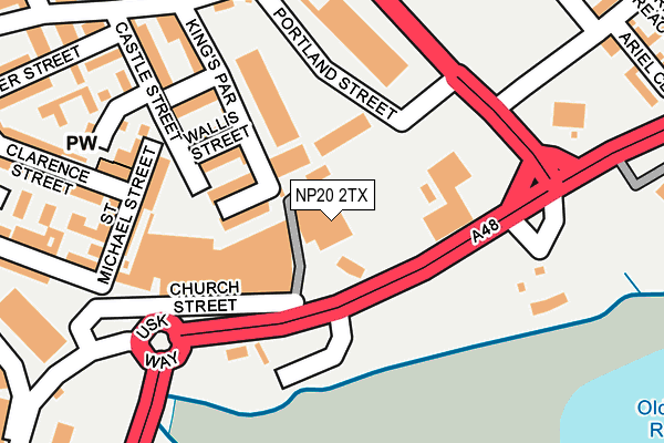 NP20 2TX map - OS OpenMap – Local (Ordnance Survey)