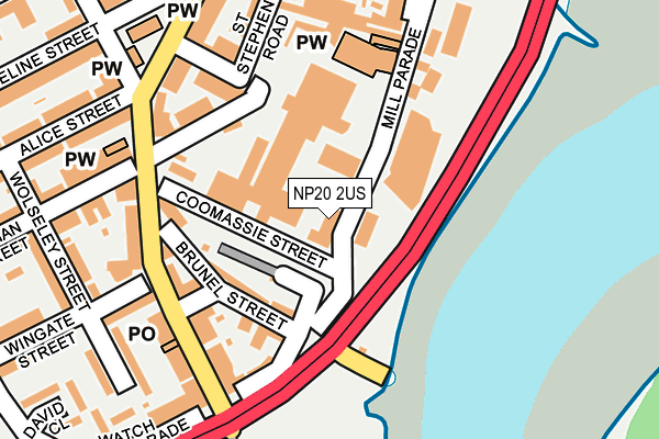 NP20 2US map - OS OpenMap – Local (Ordnance Survey)