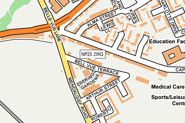 NP20 2WQ map - OS OpenMap – Local (Ordnance Survey)