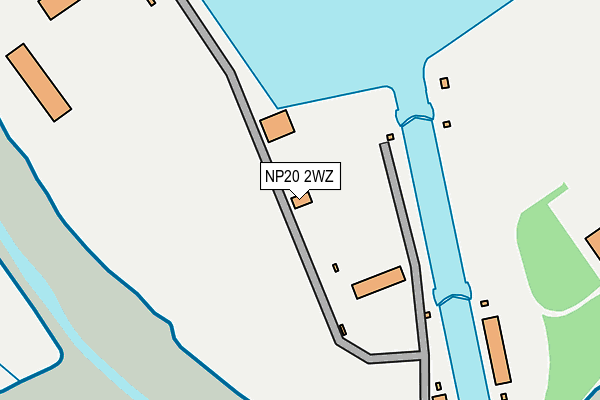 NP20 2WZ map - OS OpenMap – Local (Ordnance Survey)