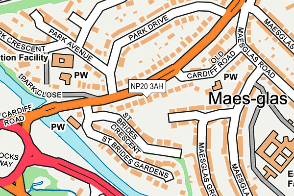 NP20 3AH map - OS OpenMap – Local (Ordnance Survey)