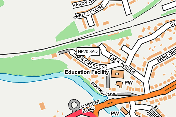 NP20 3AQ map - OS OpenMap – Local (Ordnance Survey)