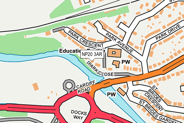 NP20 3AR map - OS OpenMap – Local (Ordnance Survey)