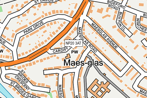 NP20 3AT map - OS OpenMap – Local (Ordnance Survey)