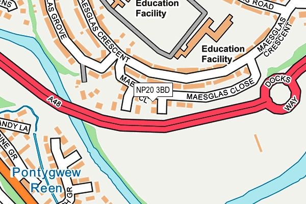 NP20 3BD map - OS OpenMap – Local (Ordnance Survey)