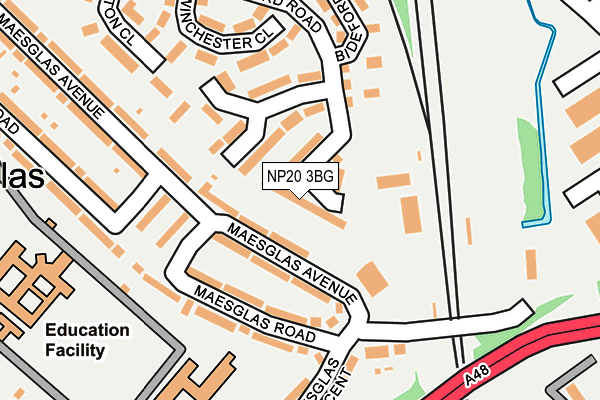NP20 3BG map - OS OpenMap – Local (Ordnance Survey)
