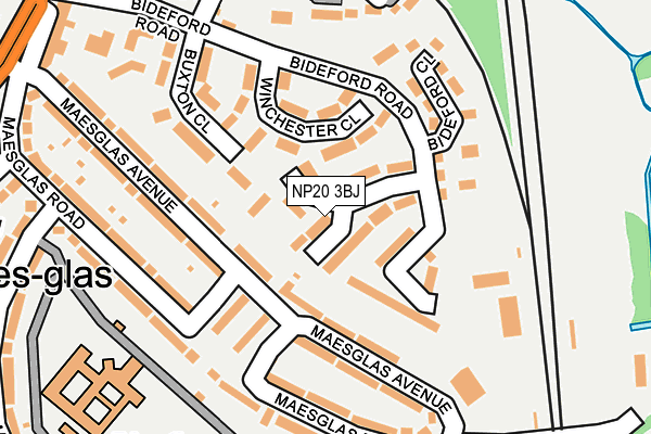 NP20 3BJ map - OS OpenMap – Local (Ordnance Survey)