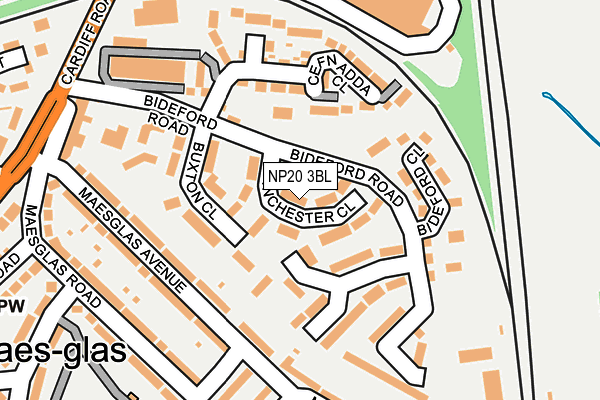 NP20 3BL map - OS OpenMap – Local (Ordnance Survey)
