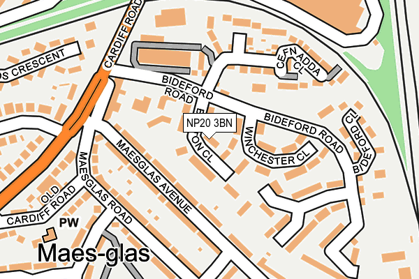 NP20 3BN map - OS OpenMap – Local (Ordnance Survey)