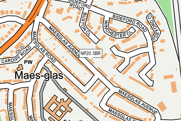NP20 3BR map - OS OpenMap – Local (Ordnance Survey)