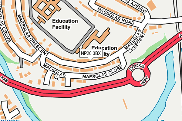 NP20 3BX map - OS OpenMap – Local (Ordnance Survey)
