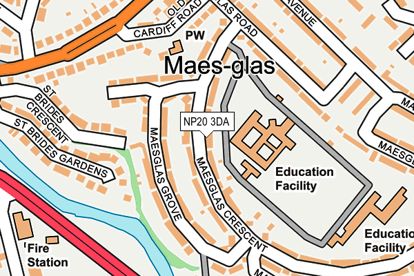 NP20 3DA map - OS OpenMap – Local (Ordnance Survey)
