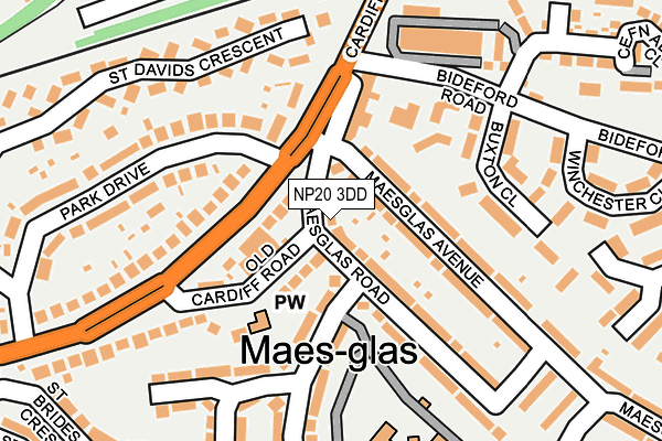 NP20 3DD map - OS OpenMap – Local (Ordnance Survey)