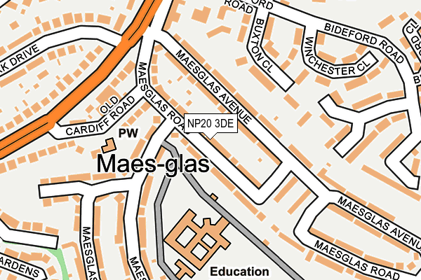 NP20 3DE map - OS OpenMap – Local (Ordnance Survey)
