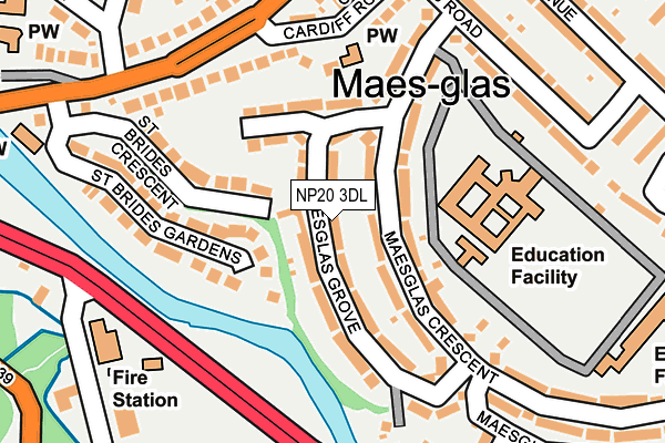 NP20 3DL map - OS OpenMap – Local (Ordnance Survey)