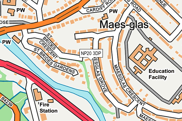 NP20 3DP map - OS OpenMap – Local (Ordnance Survey)