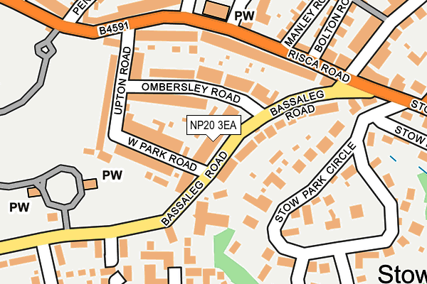 NP20 3EA map - OS OpenMap – Local (Ordnance Survey)