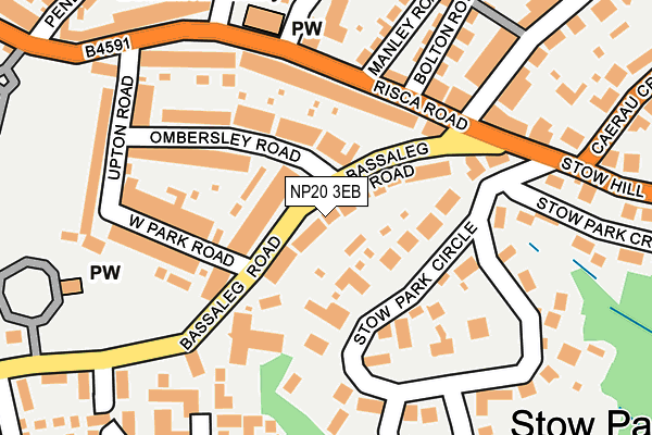 NP20 3EB map - OS OpenMap – Local (Ordnance Survey)
