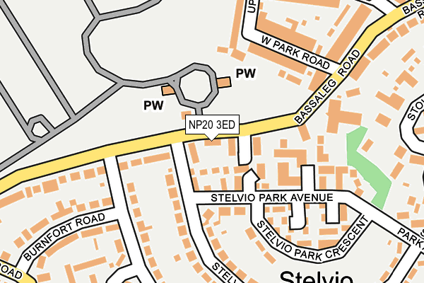 NP20 3ED map - OS OpenMap – Local (Ordnance Survey)