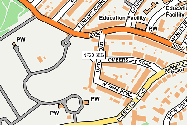 NP20 3EG map - OS OpenMap – Local (Ordnance Survey)