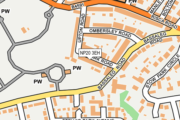NP20 3EH map - OS OpenMap – Local (Ordnance Survey)